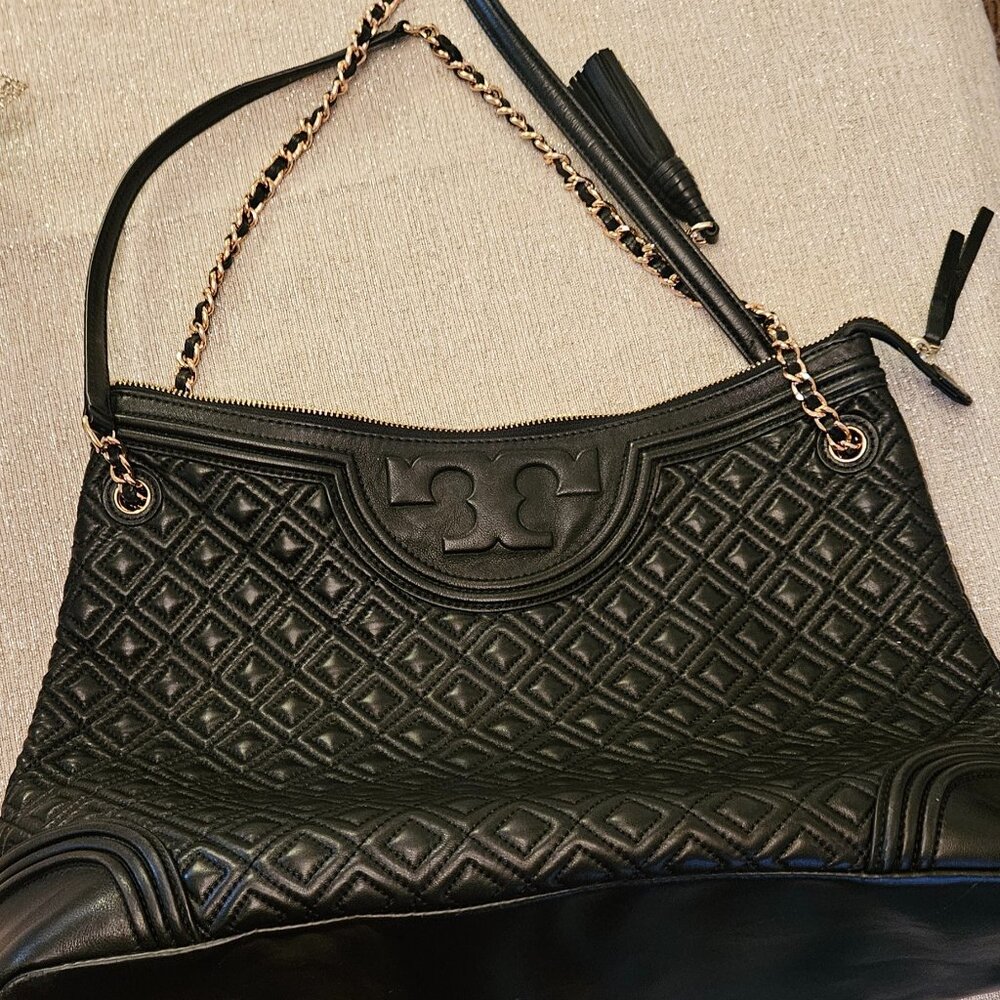 Tory Burch Quilted Fleming tote